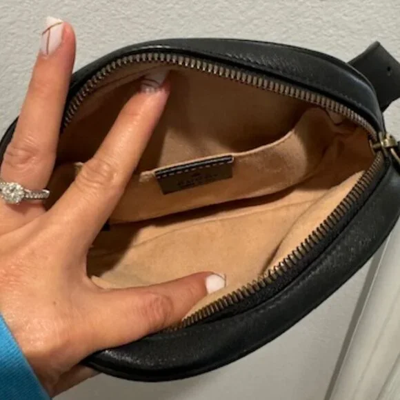 Black Quilted Leather Crossbody Bag - Picture 13 of 16